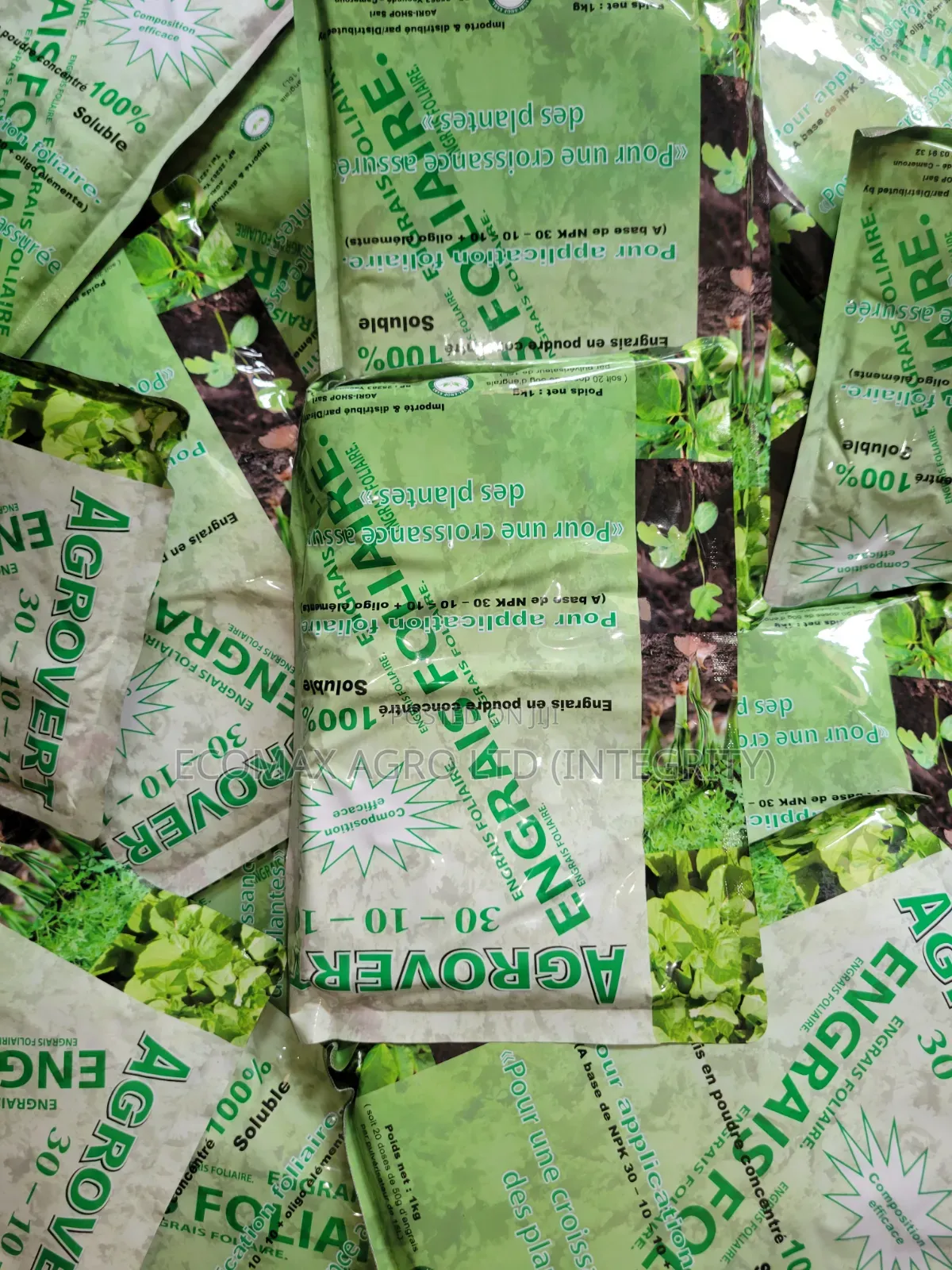 Agrovert 30:10:10 - NPK 30:10:10 - 1kg Nitrogen