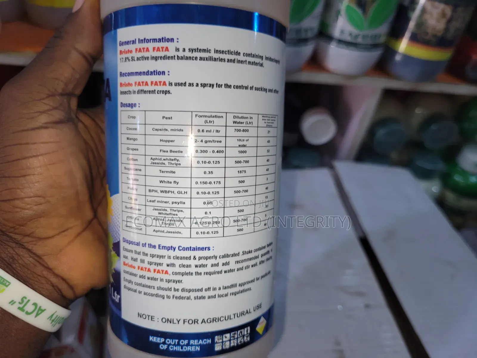 Bristol Fata-Fata - Imidacloprid 17.8% - Insecticide