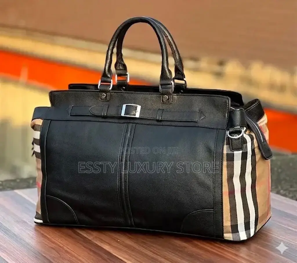 High Quality Luxury Genuine Leather Duffel Bag