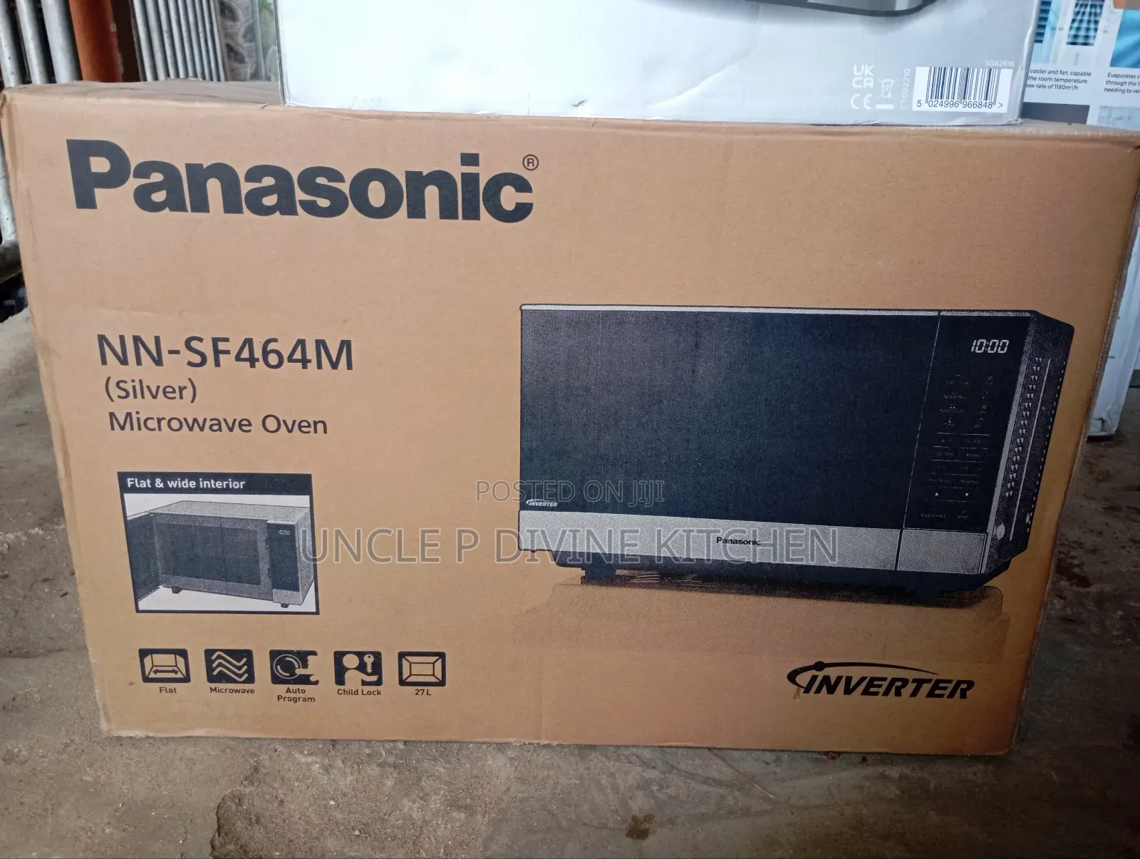Panasonic Inverter, Nn-Sf464m Microwave Oven (Silver) 27l, 1000watts.