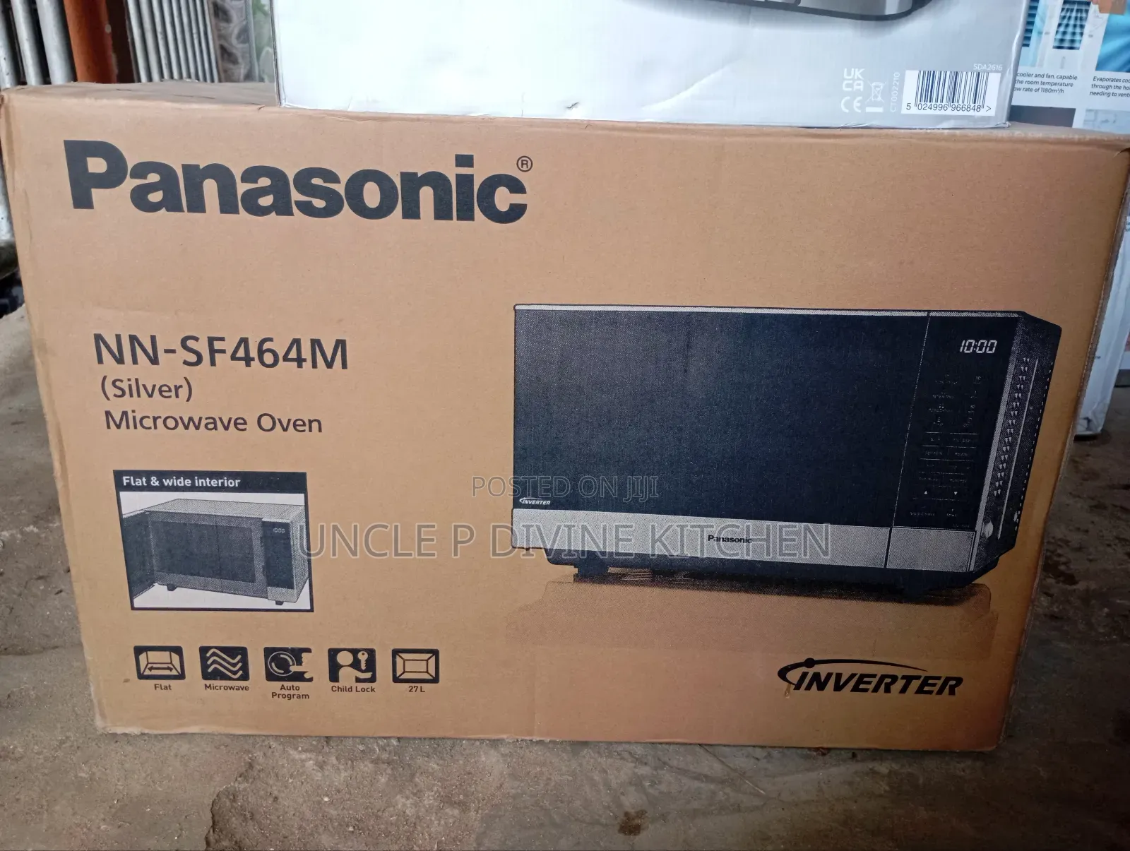 Panasonic Inverter, Nn-Sf464m Microwave Oven (Silver) 27l, 1000watts.