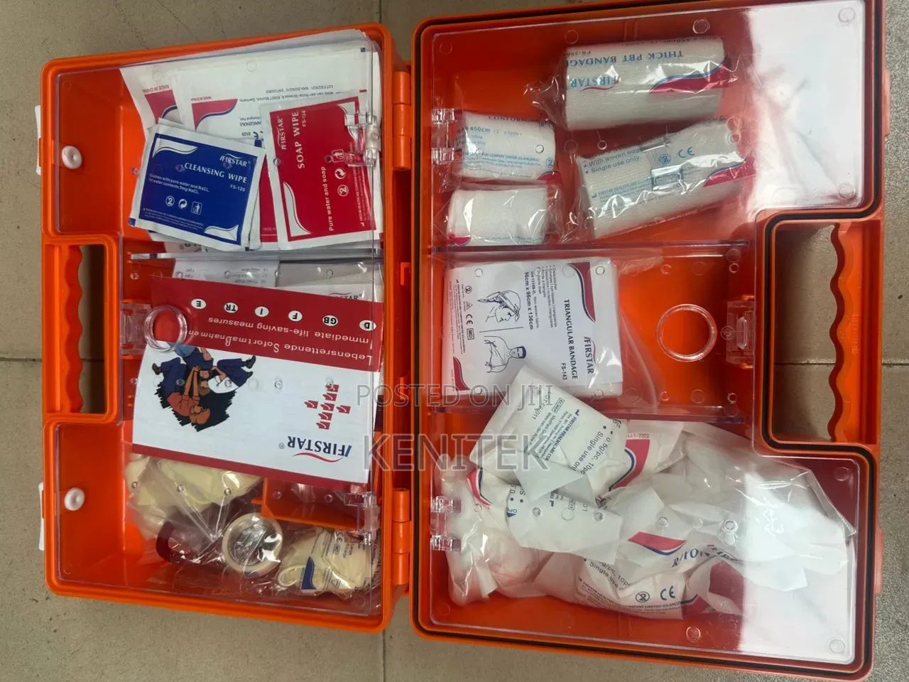Portable First Aid Kit / Emergency Medical Kit (Hard Case)