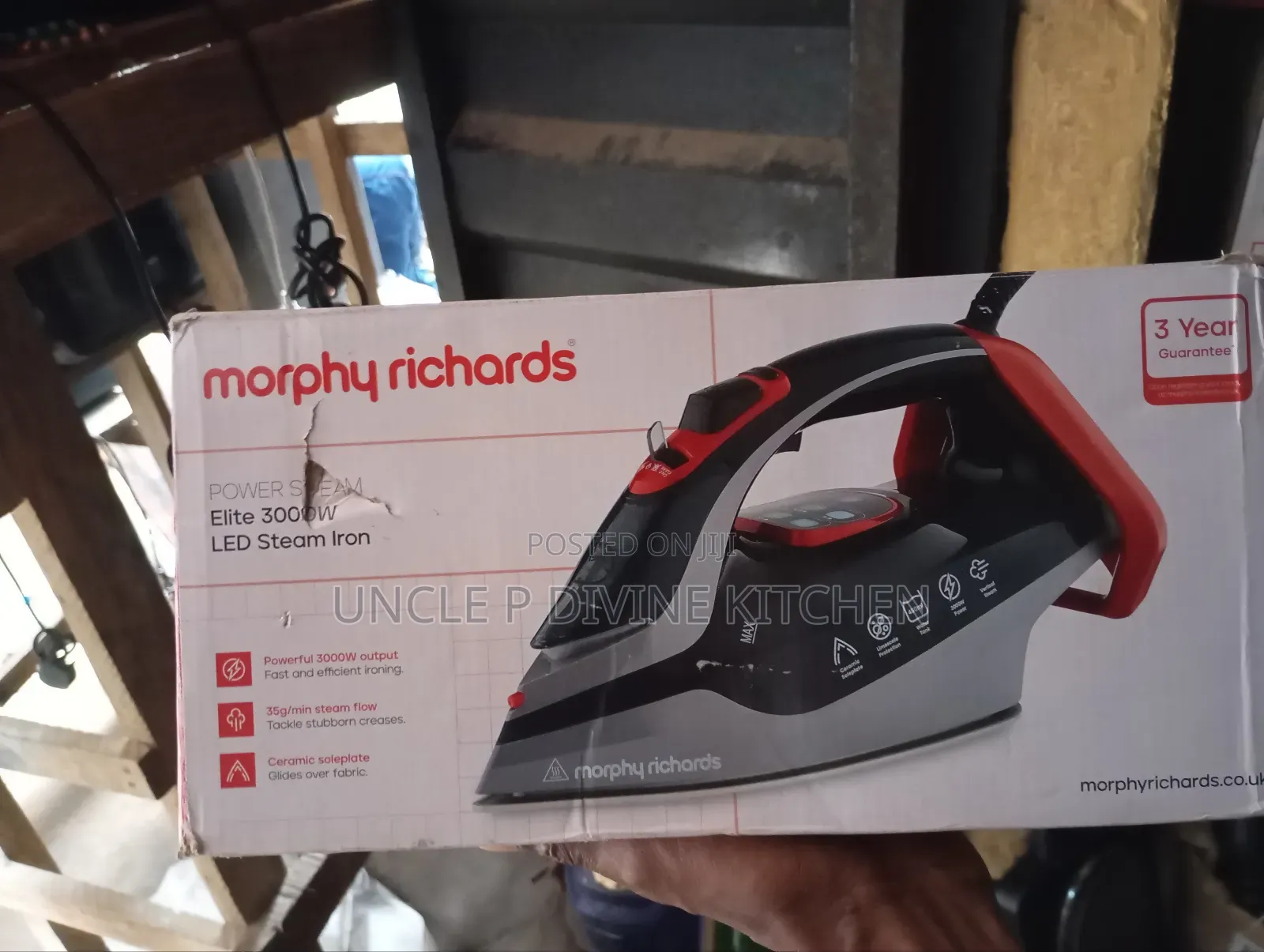 Morphy Richard Powersteam Elite Led Digital Steam Iron, 3000w,.