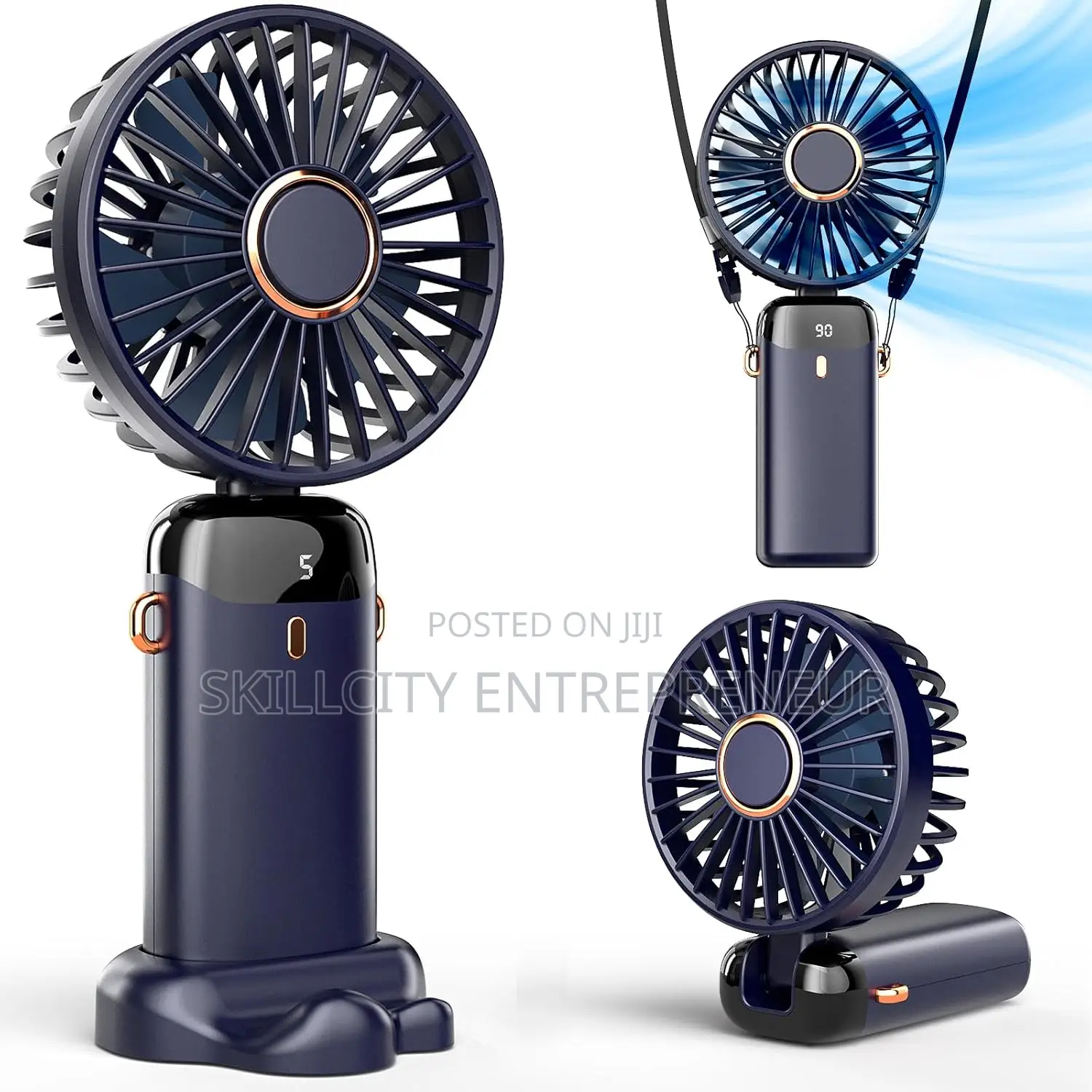 4-in-1 Rechargeable Hand Held Fan