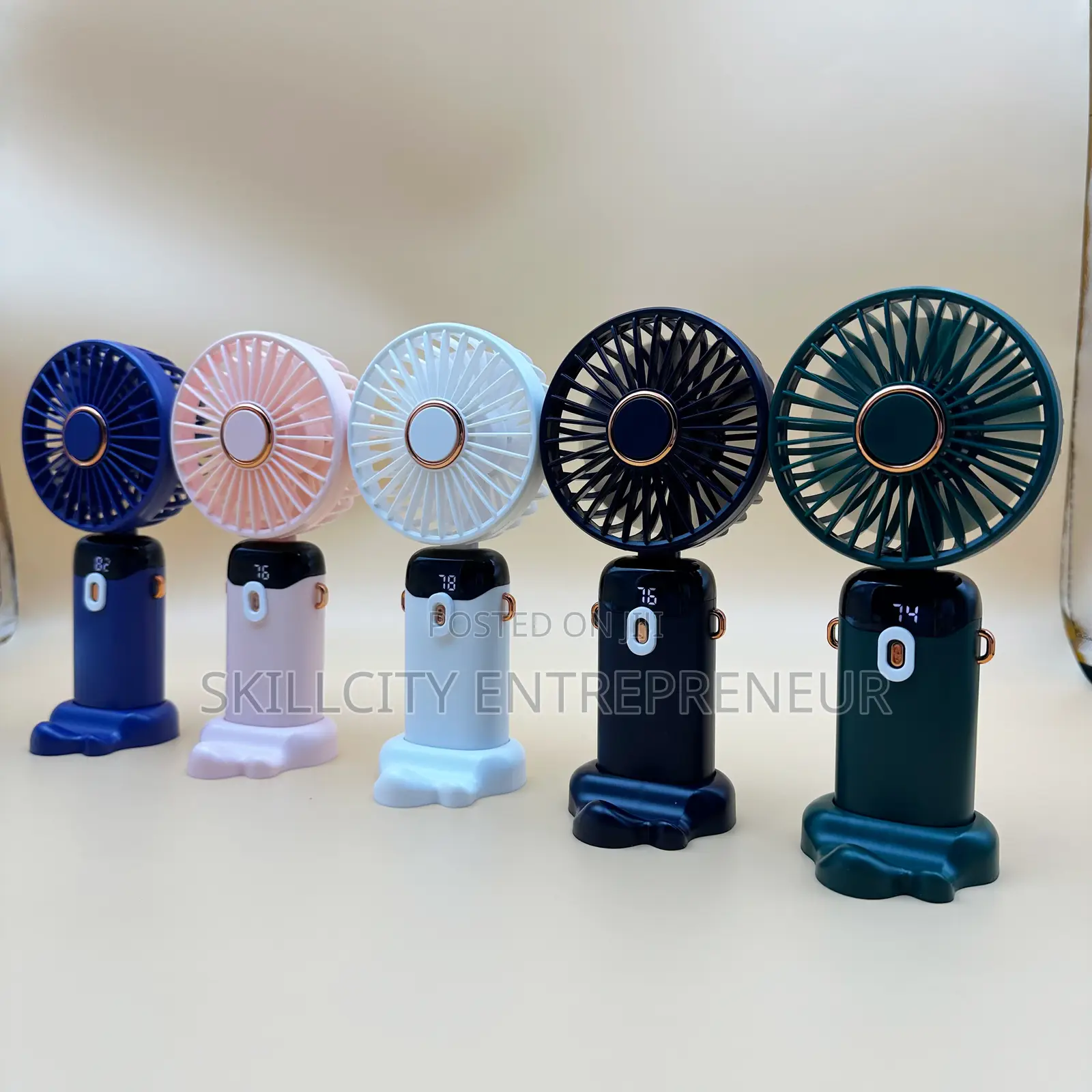 4-in-1 Rechargeable Hand Held Fan
