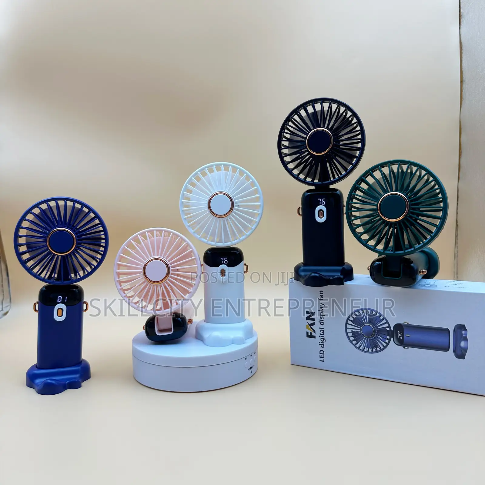 4-in-1 Rechargeable Hand Held Fan