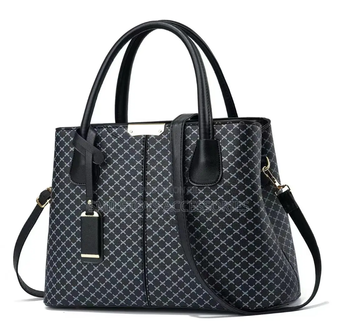 Ladies Checkered Satchel Handbag – Pu Leather Shoulder Crossbody Bag