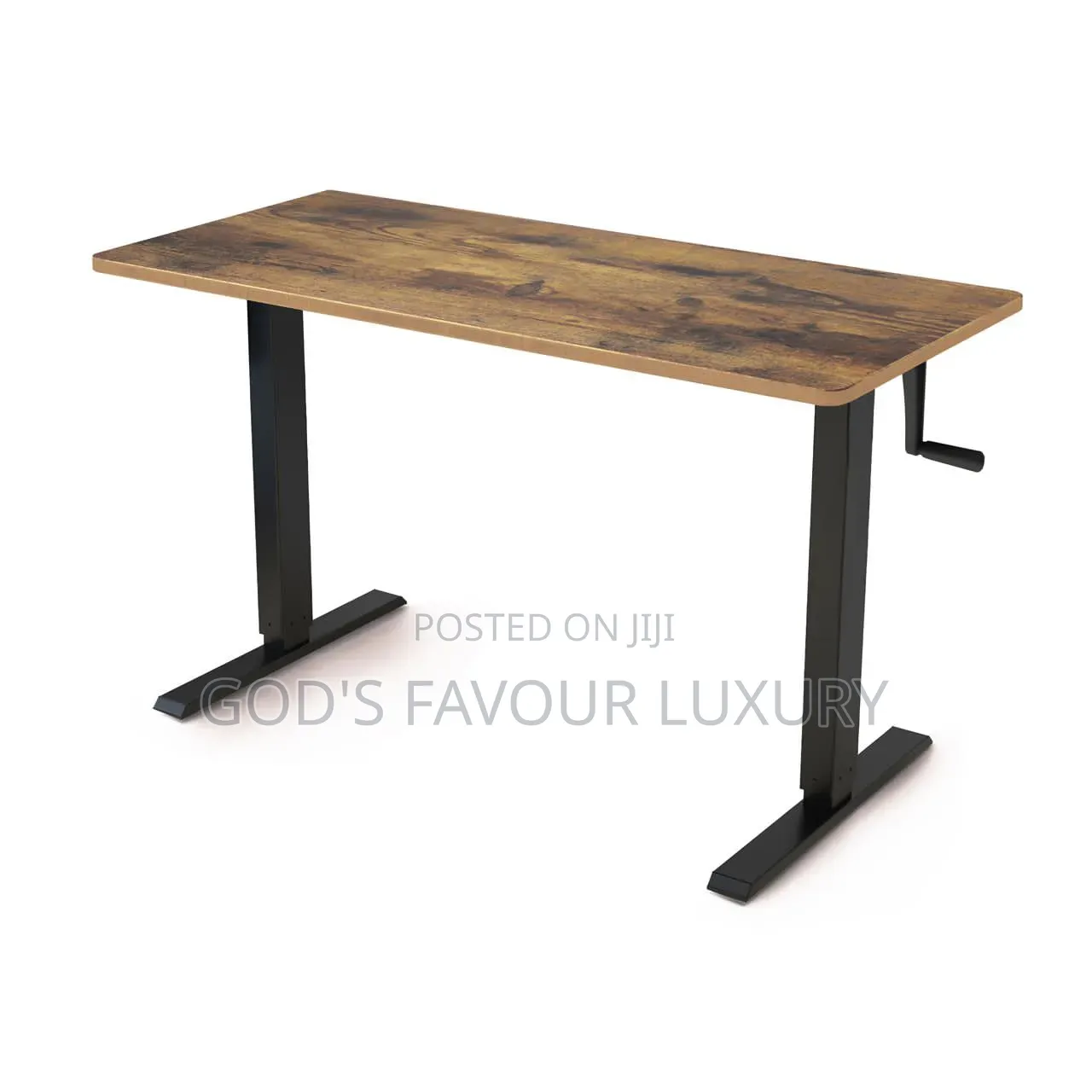 Manual Sit-to Stand Adjustable Desk.