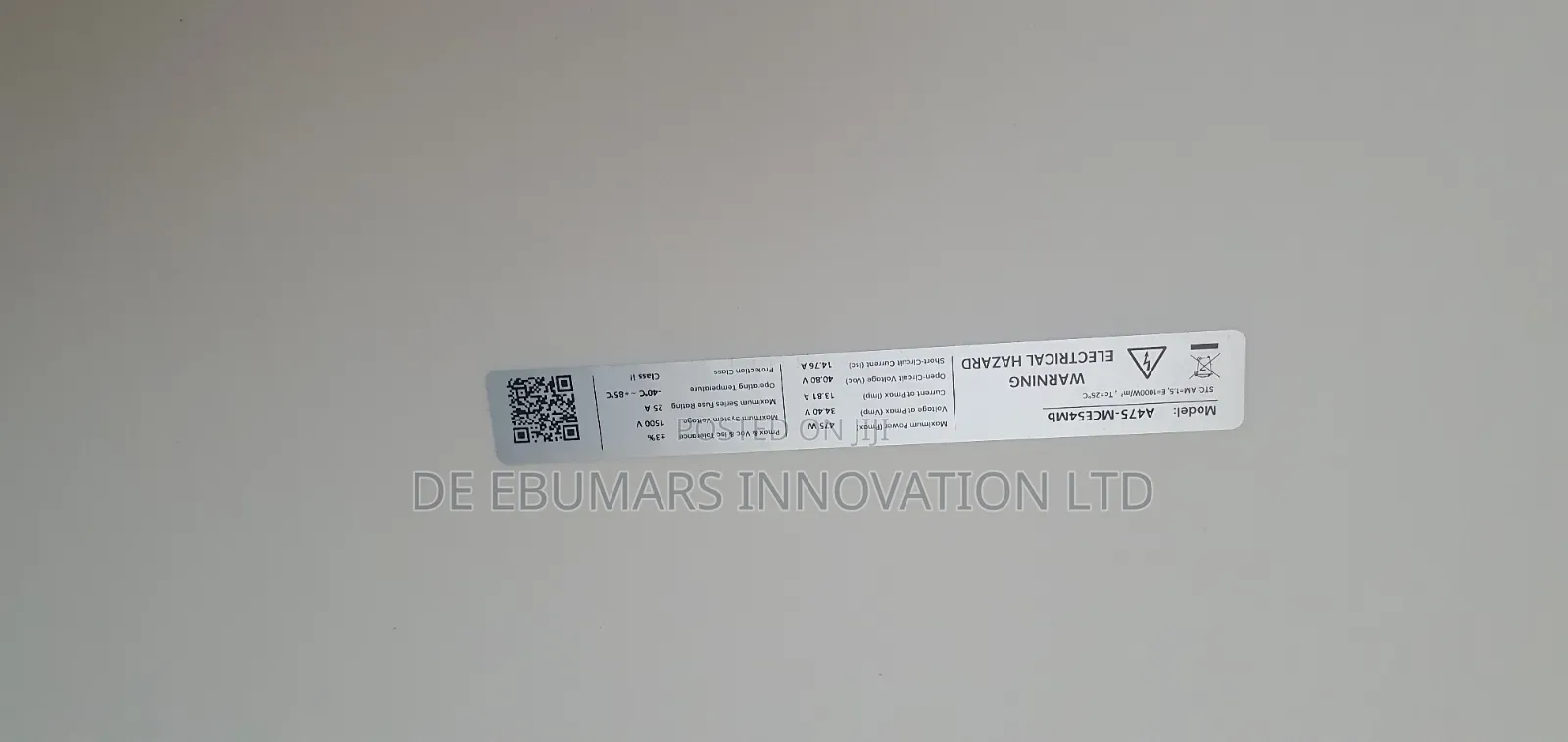 475W Black Monocrystalline Solar Panel