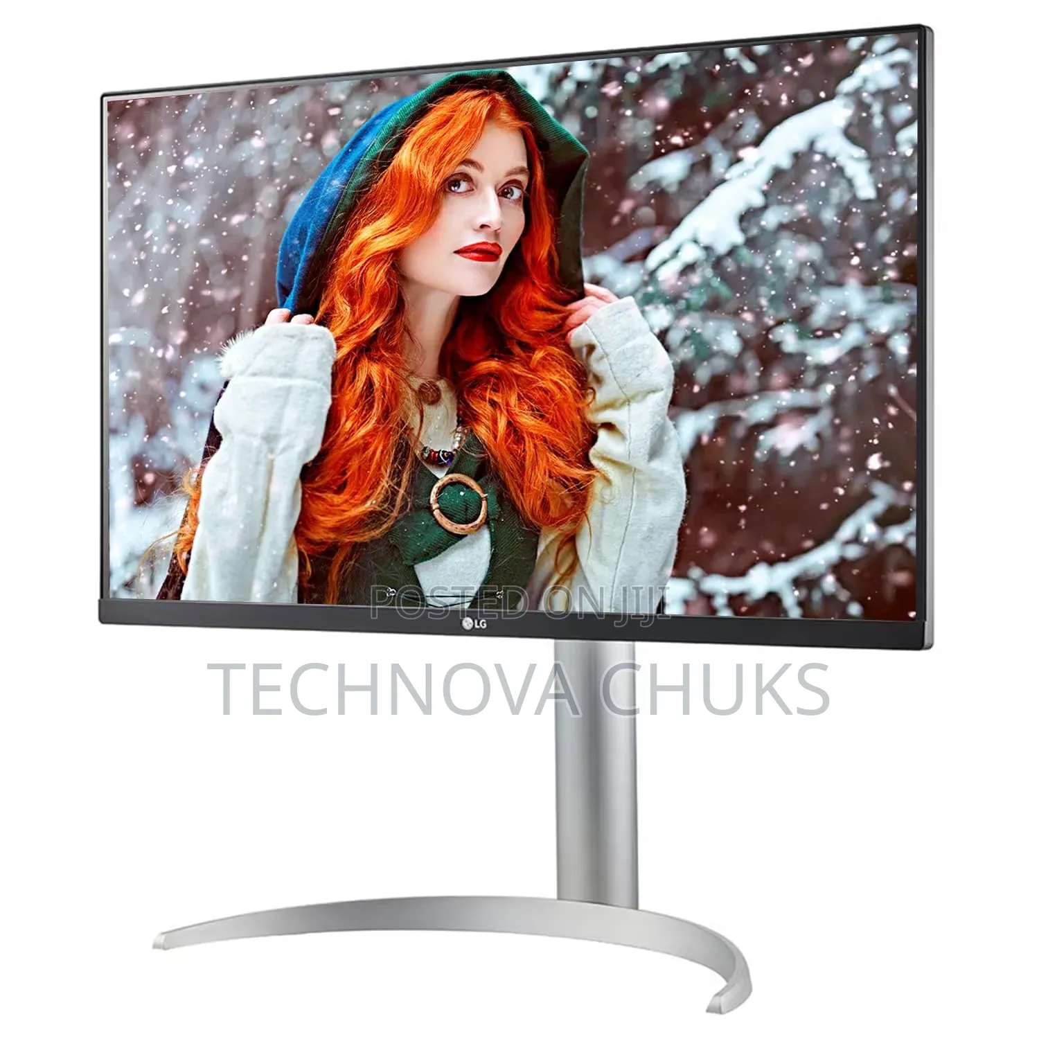 Lg 27up650-W 27” Uhd Ips HDR Monitor Height Adjustable Stand