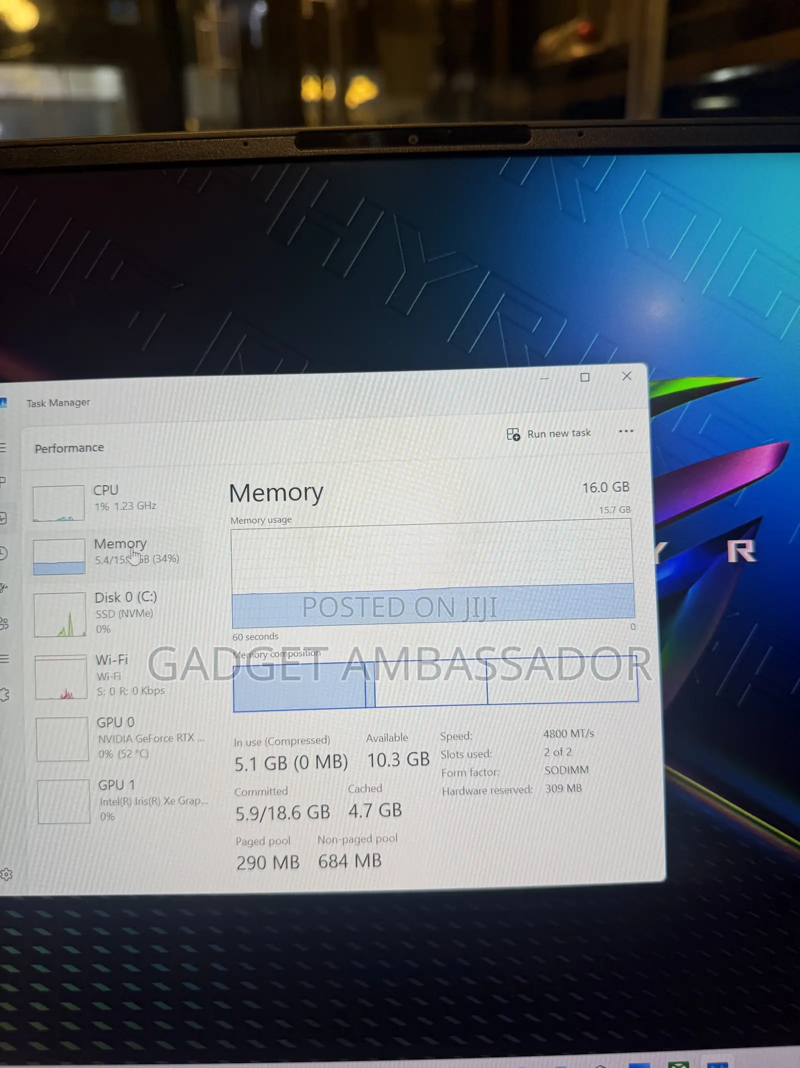Laptop Asus ROG Zephyrus M16 GU603HR 16GB Intel Core i9 SSD 1T