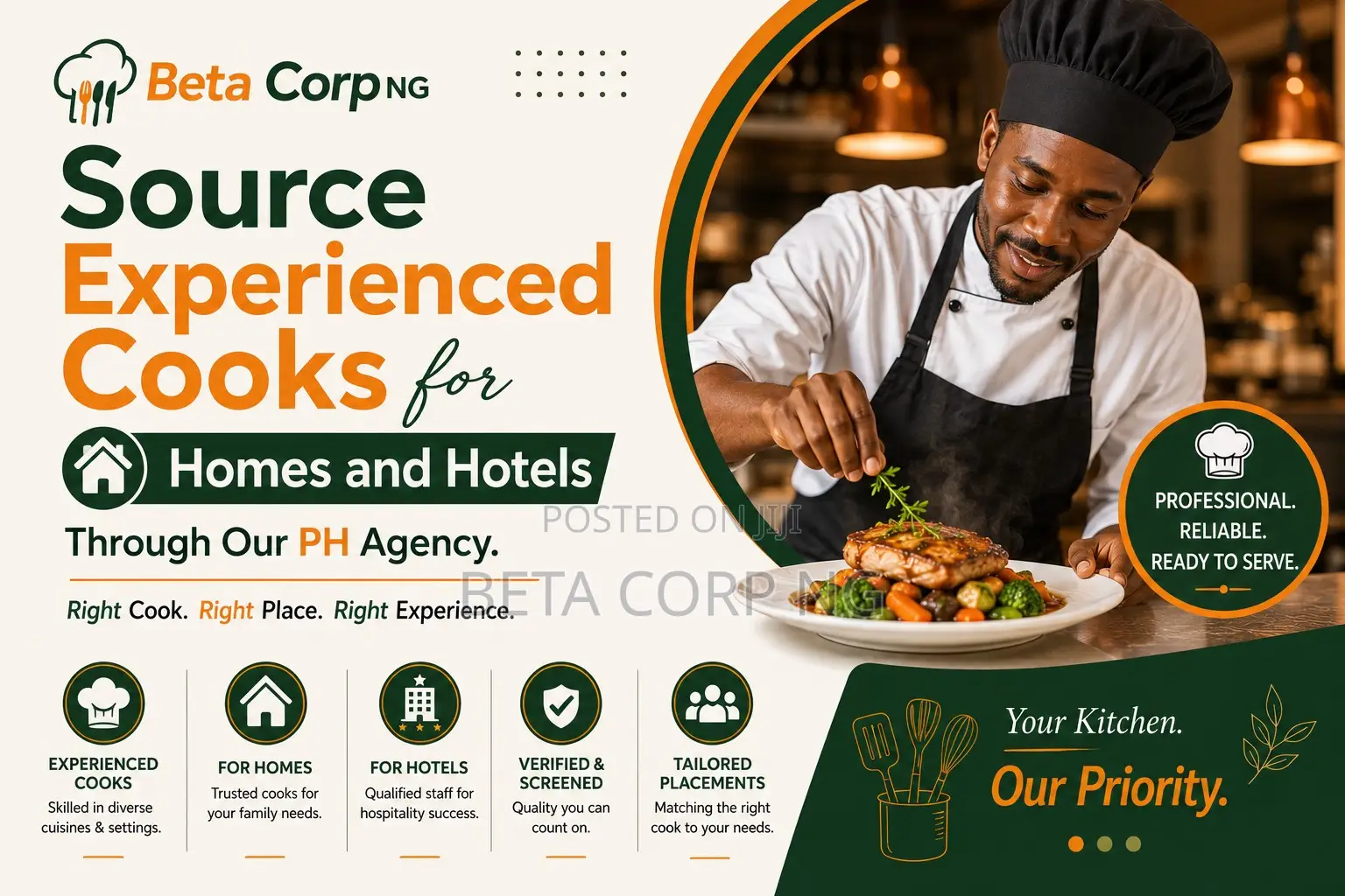 Source Experienced Cooks for Homes and Hotels Through Our Ph Agency