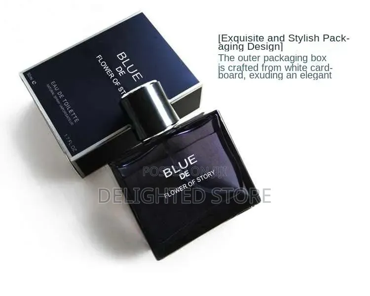 Flower Story Men's Long Lasting Fragrance Perfume Azure Blue 50ml