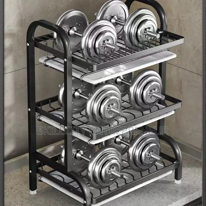 3-Layer Stainless Steel Kitchen Dish Organizer