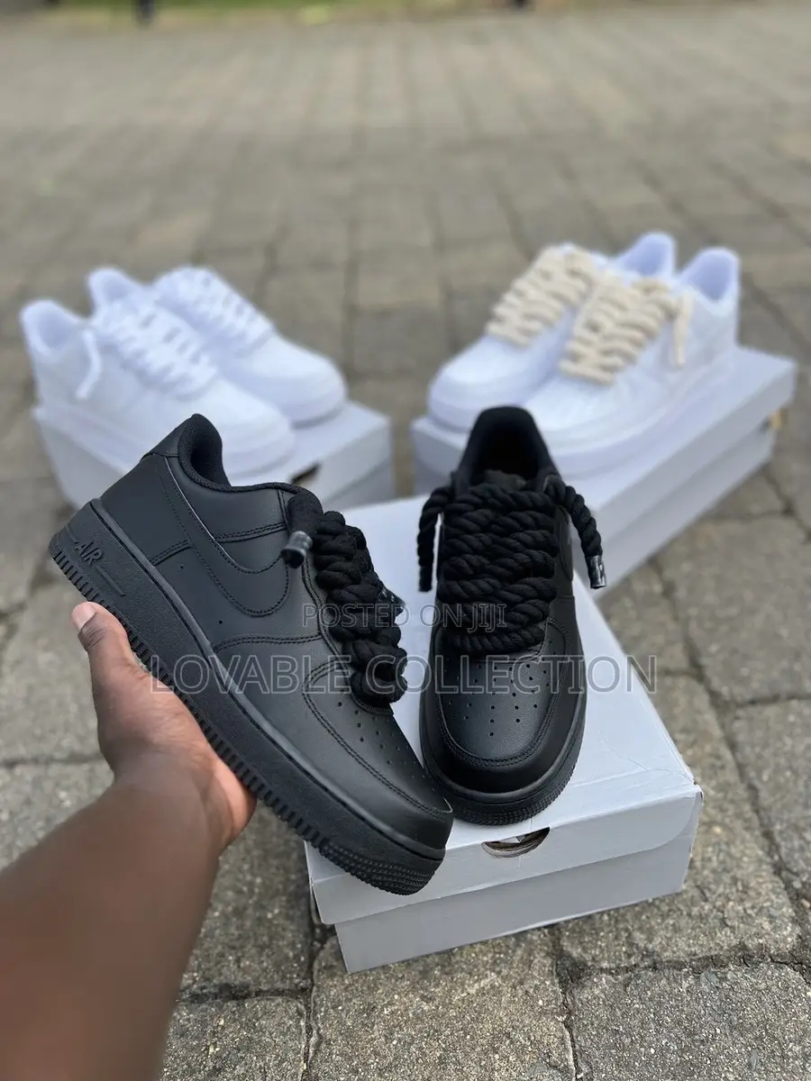 Original Nike Air Force 1 Low Custom — Chunky Rope Lace Edition