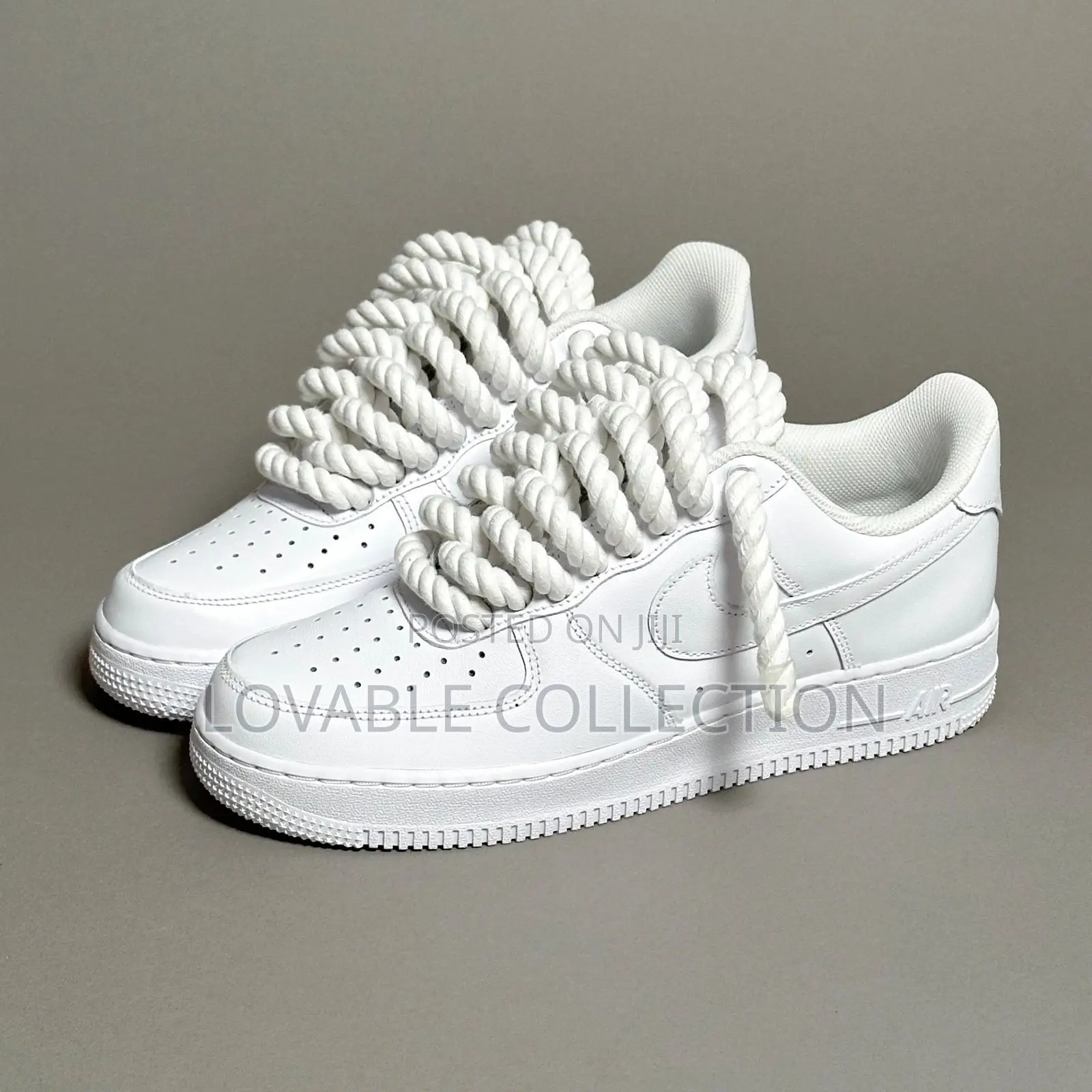 Original Nike Air Force 1 Low Custom — Chunky Rope Lace Edition