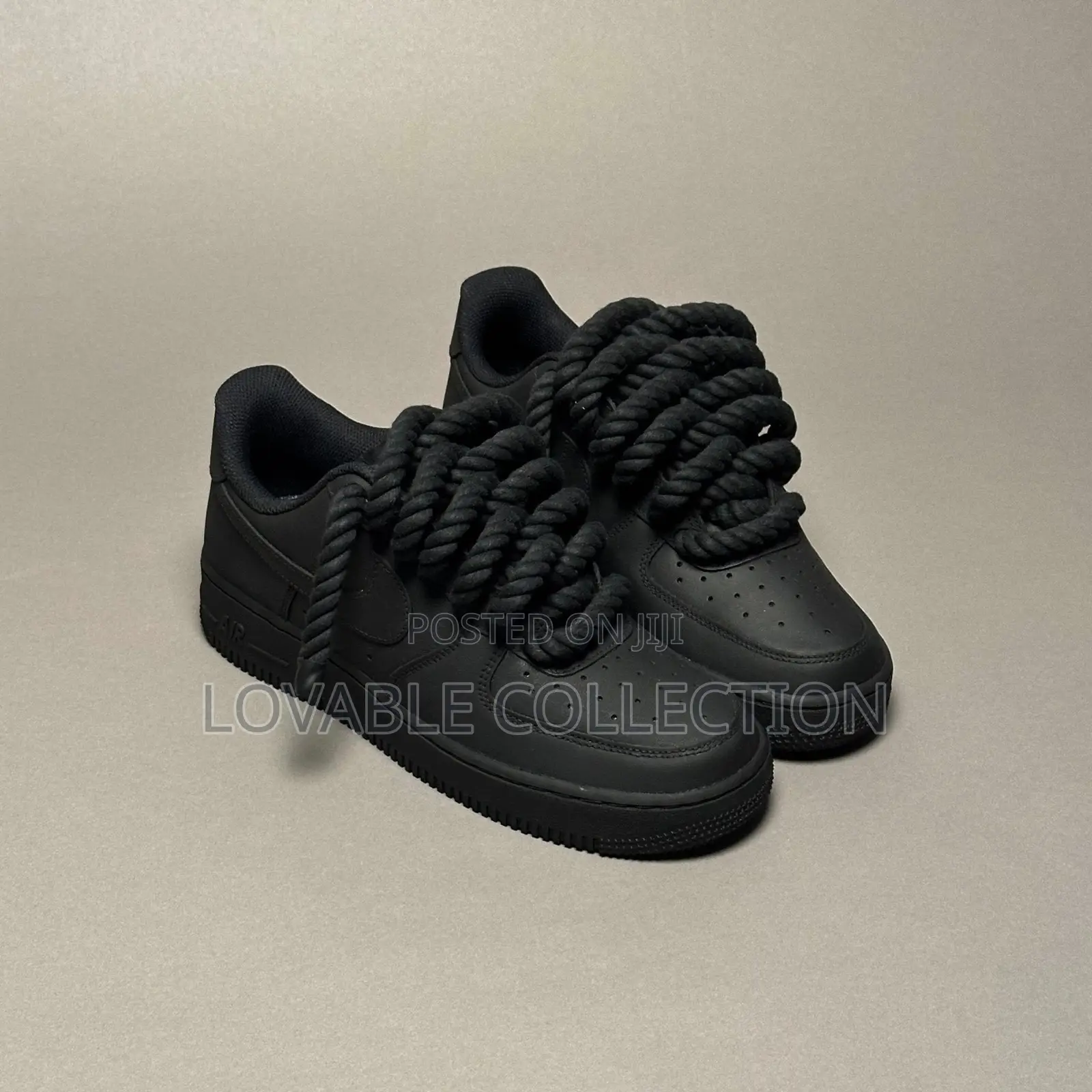 Original Nike Air Force 1 Low Custom — Chunky Rope Lace Edition