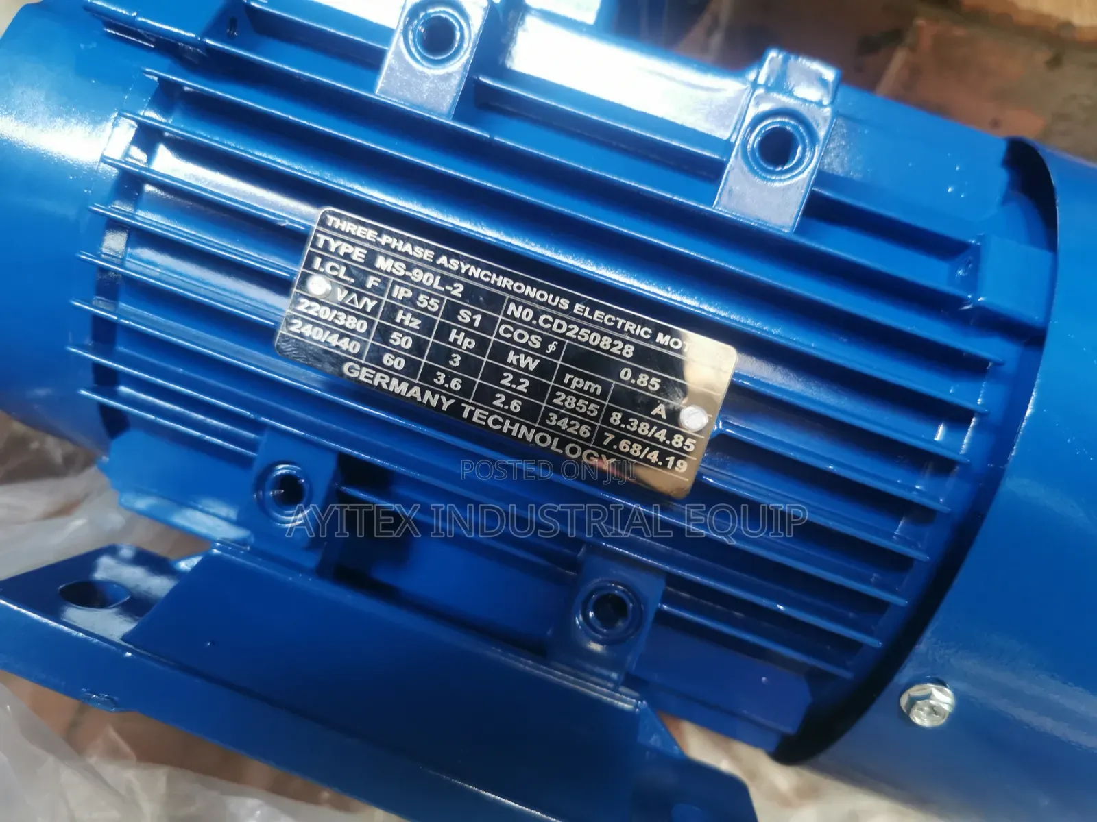 Electric Motor 2.2kw 3hp Three Phase High Speed