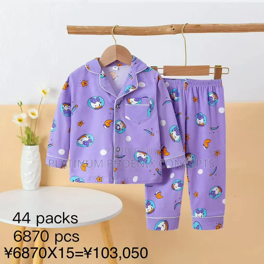 Kiddies Unisex Pyjamas for Age 2 to 6years