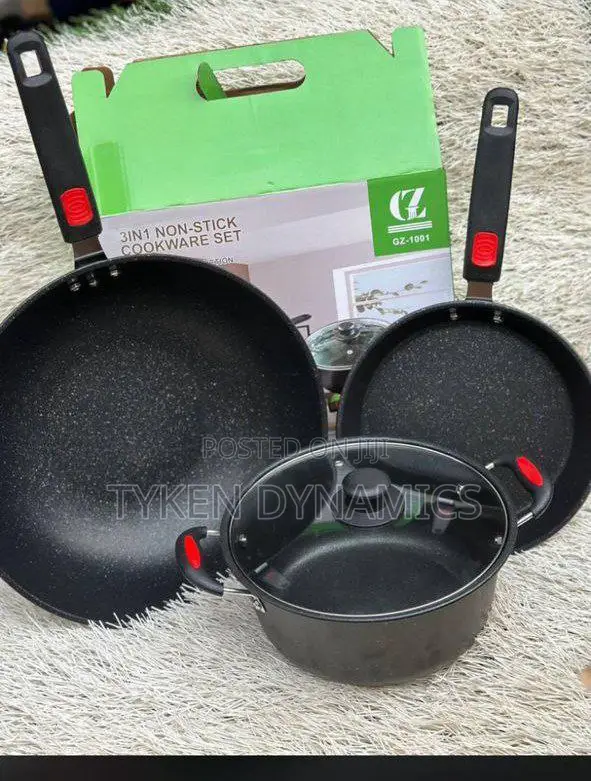3 in 1 Non Stick Cookware Set