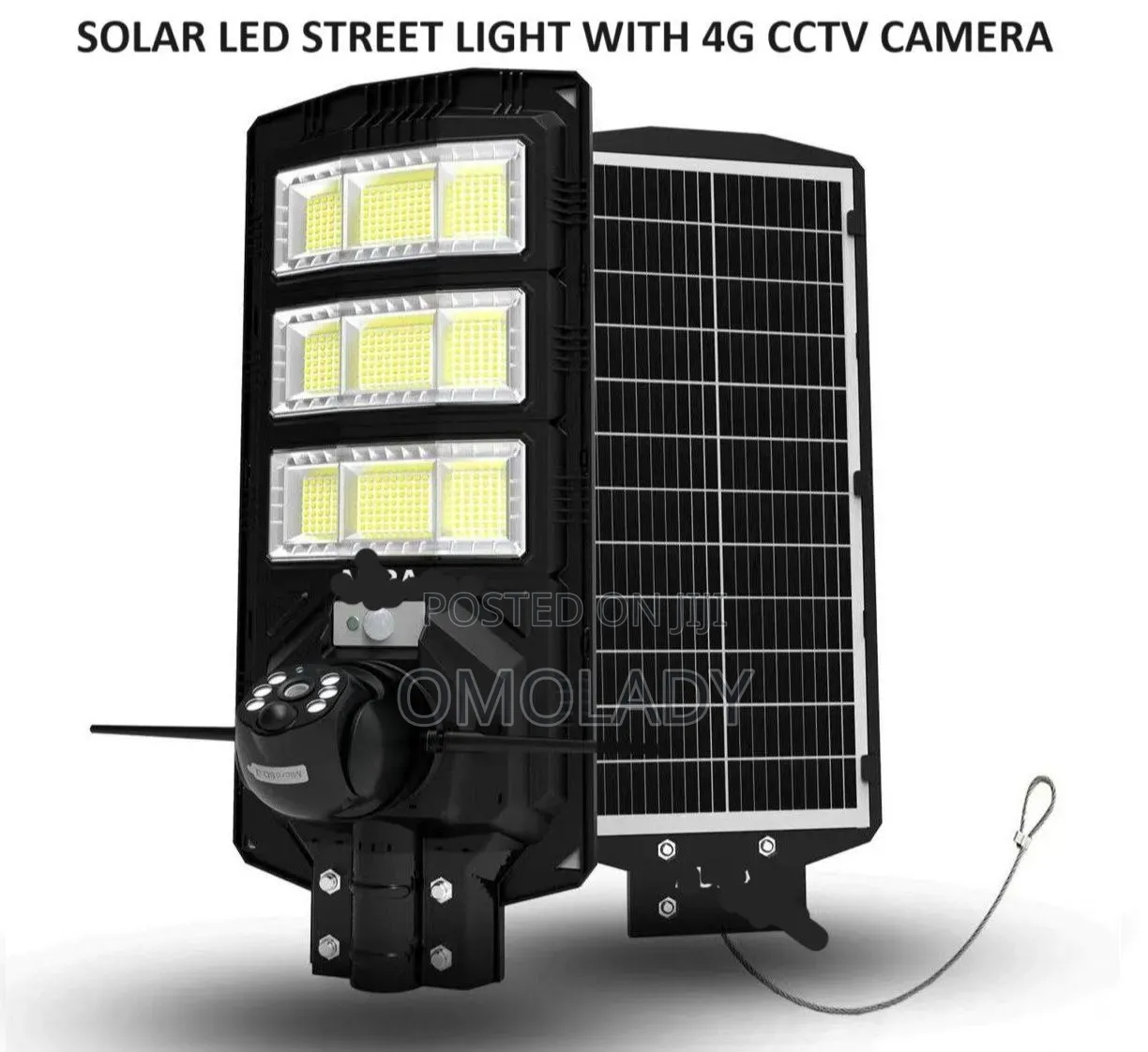 2-in-1 Ai Solar Camera With 450w Street Light