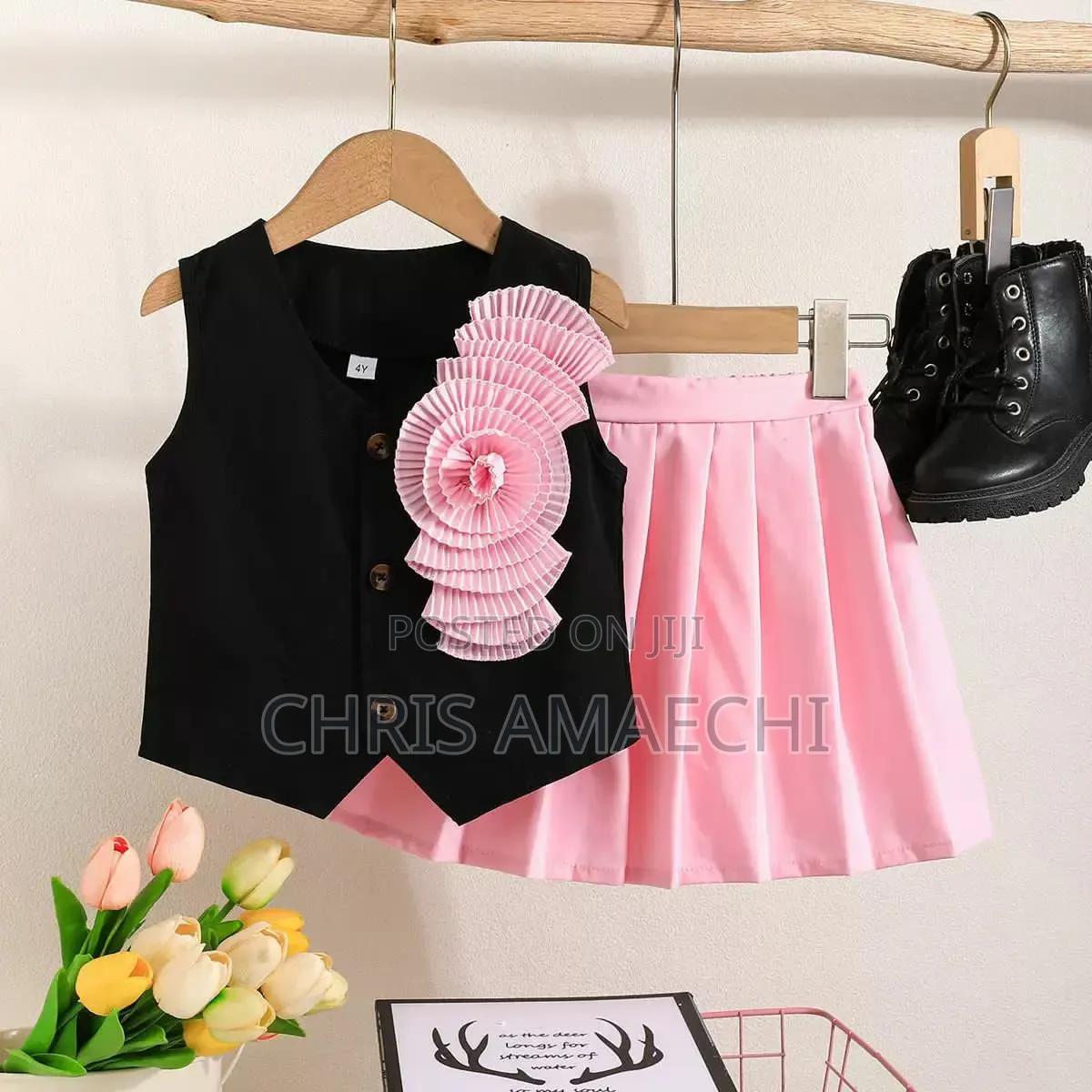 Beautiful Pleated Skirt and Top