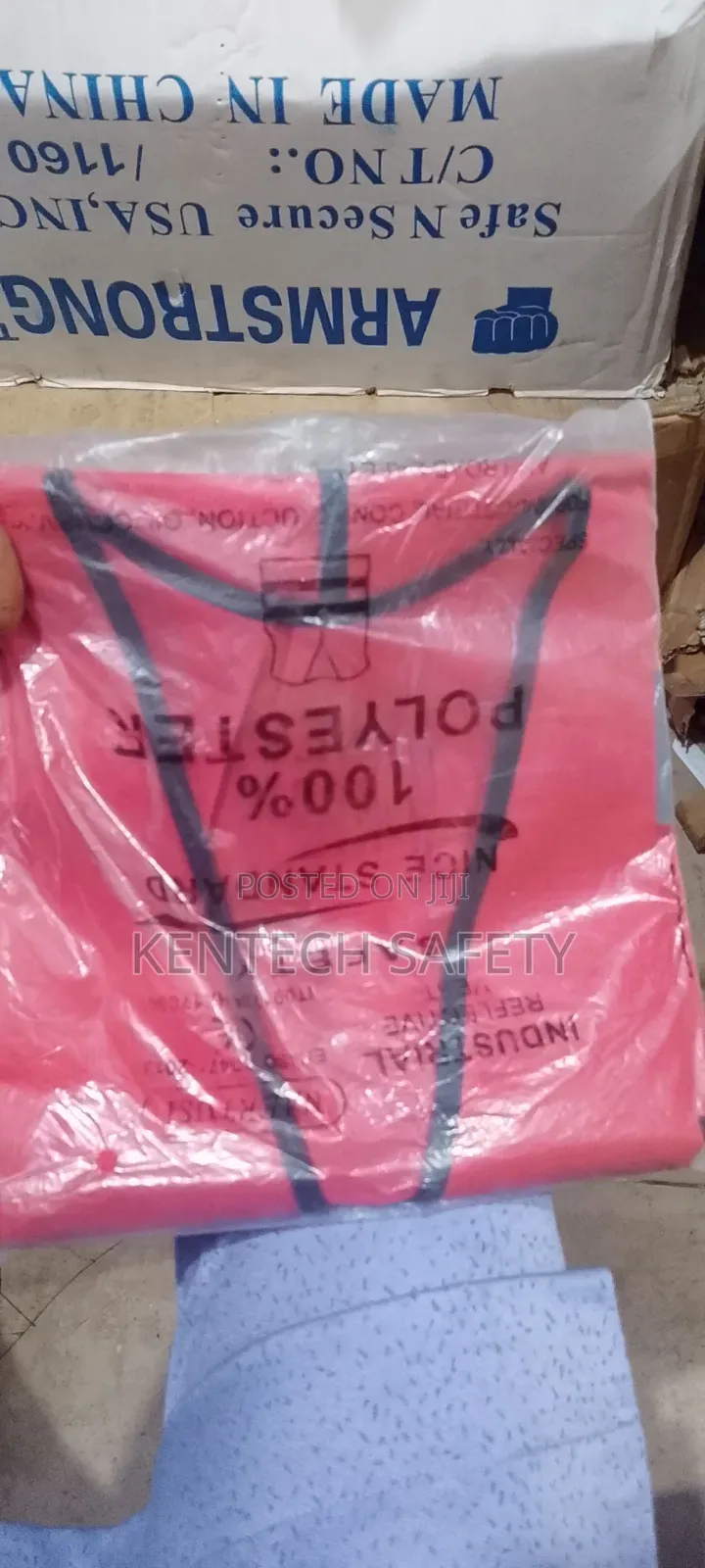 Red Reflective Jacket 100pcs In Carton