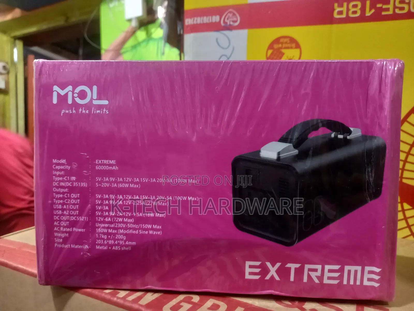 150watts Mol Extreme 60000mah Power Bank
