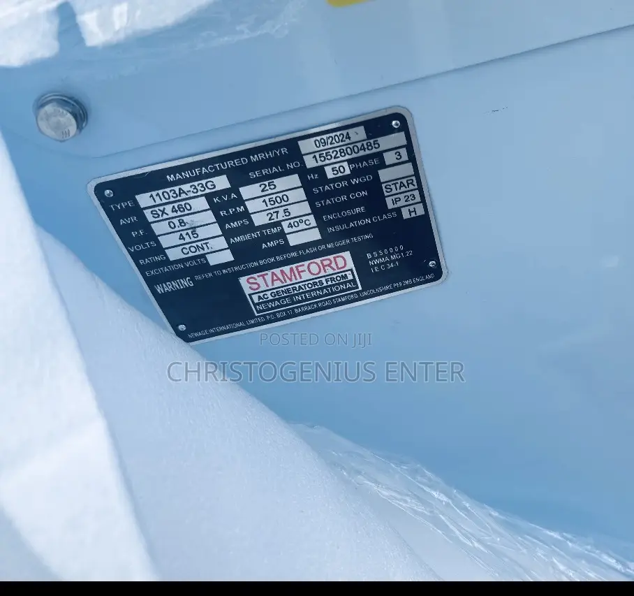 Perkins 25kva Soundproof, Generator
