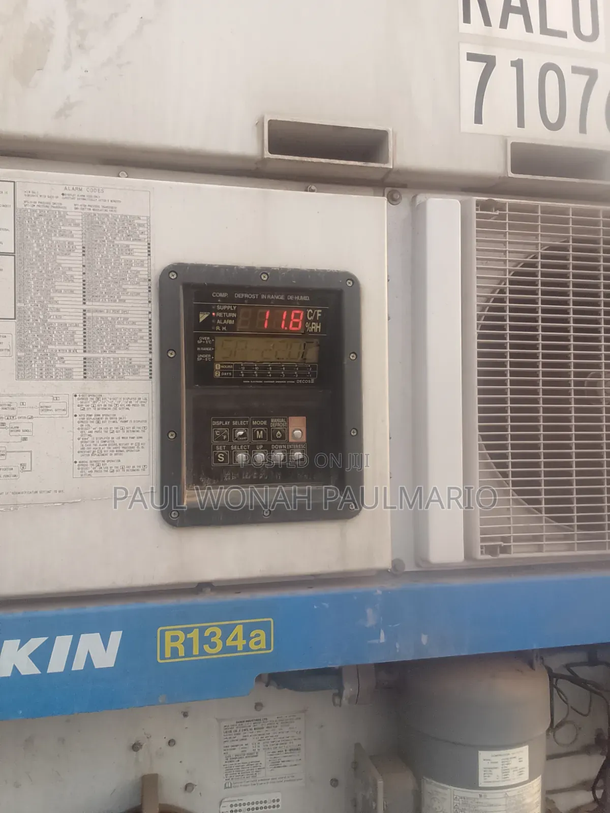 Sells of Refrigerated Containers