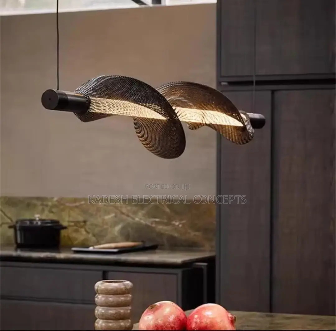 Designer Horizontal Led Pendant Lamp Dinning Room Net Light Nordic