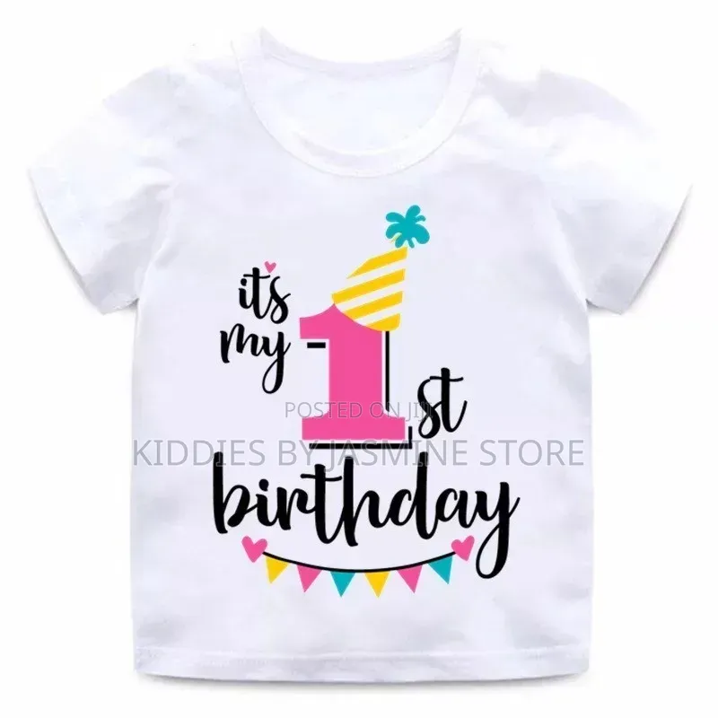 Boy Girls Unisex Birthday Tops