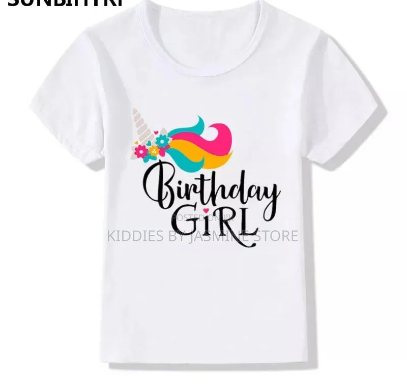 Boy Girls Unisex Birthday Tops