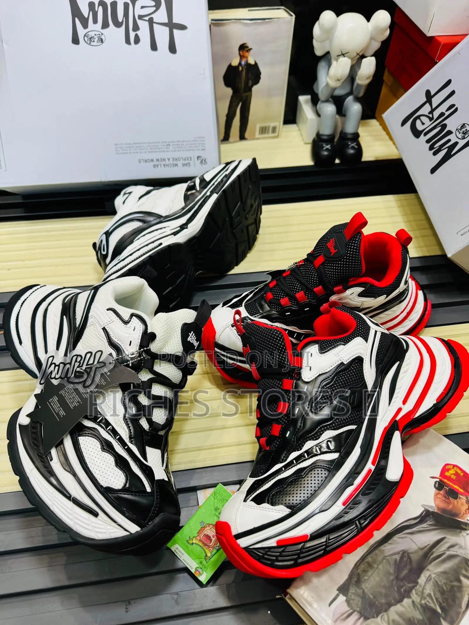 Hwlih Chinese Streetwear Chunky Sneakers