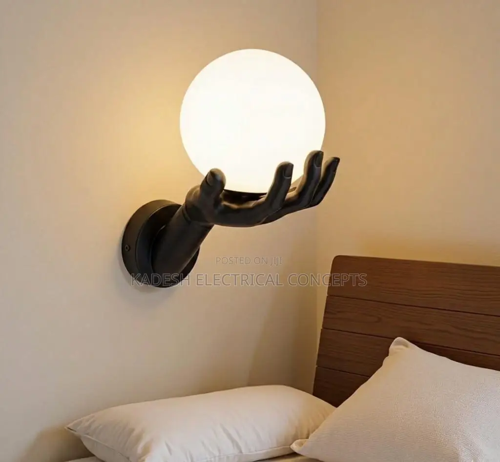 Nordic Creative Postmodern Style Wall Lamps Palm Held Glass Ball