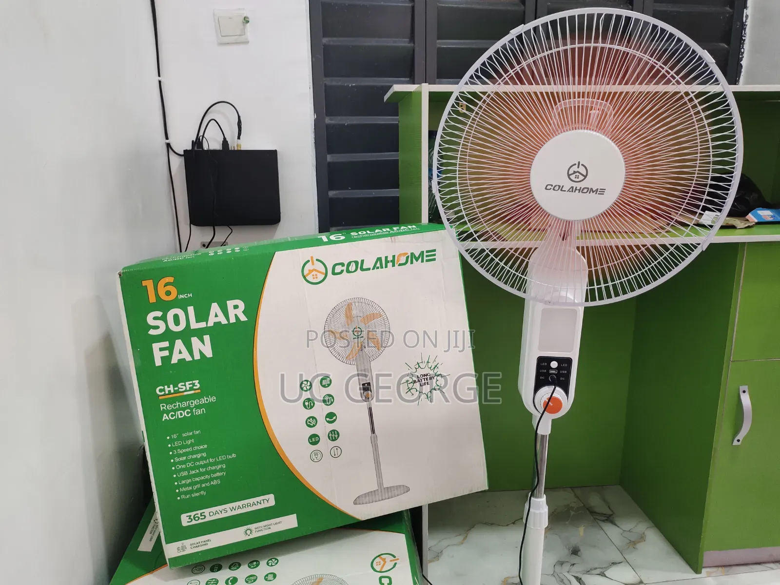 The Colasolar 16-Inch Fan (Colahome) Solar Fan