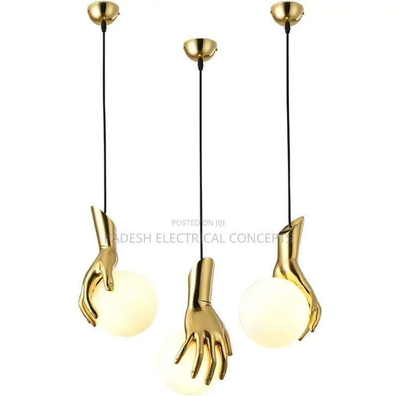 Modern Creative Hand-Palm Chandelier for Living Room Clothing Store