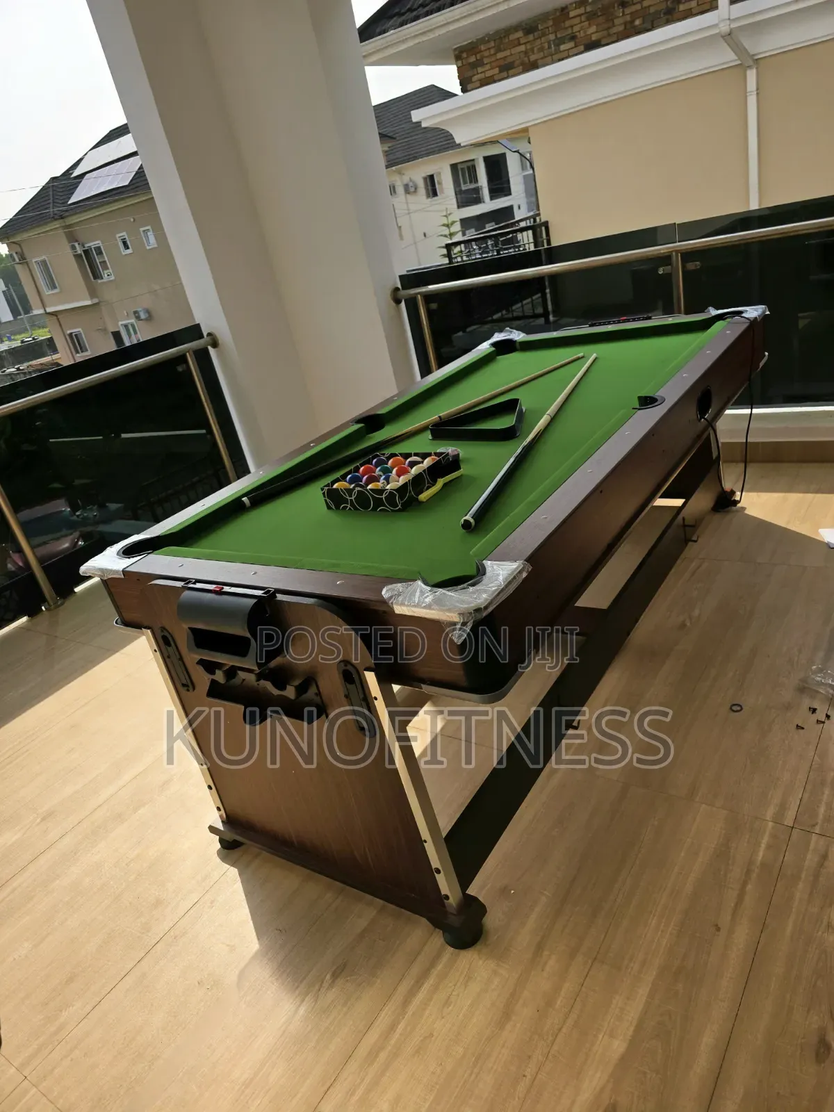 Premium 4-in-1 Game Table 7ft | Billiards Air Hockey Dining Tennis
