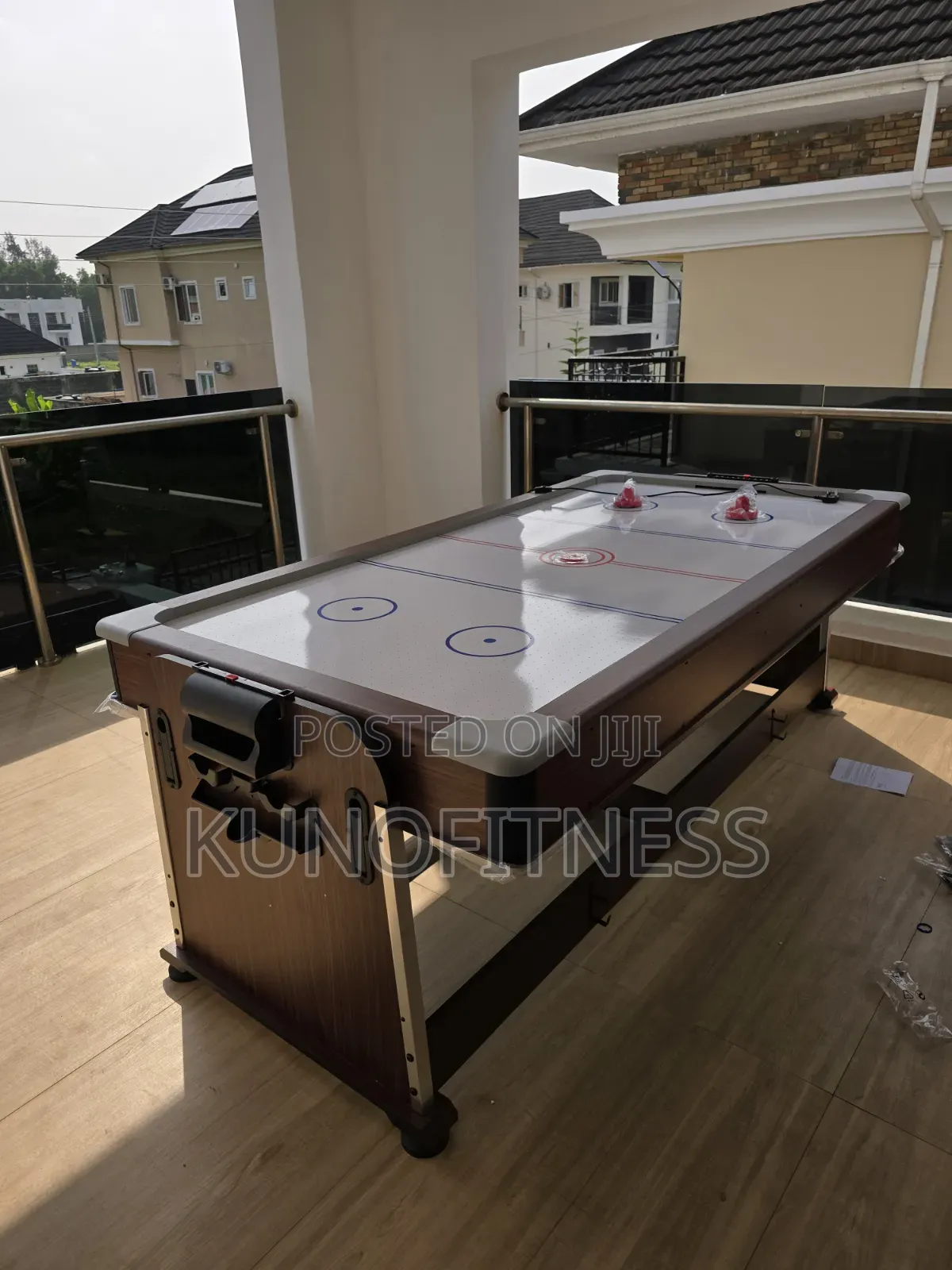 Premium 4-in-1 Game Table 7ft | Billiards Air Hockey Dining Tennis