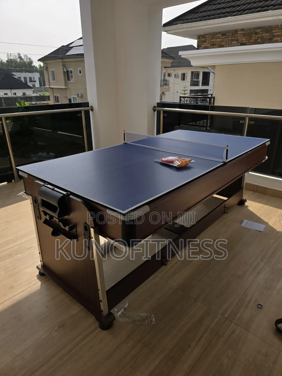 Premium 4-in-1 Game Table 7ft | Billiards Air Hockey Dining Tennis