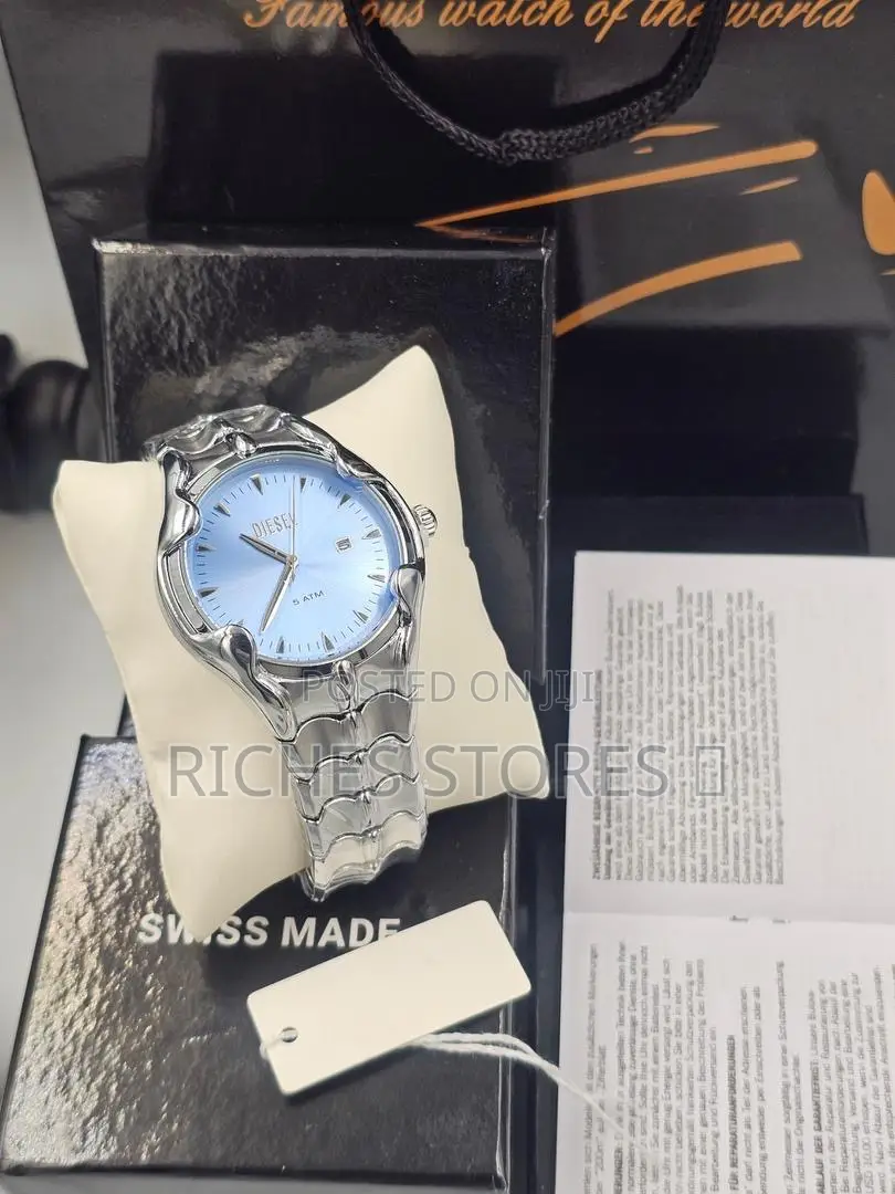 Diesel Vert Silver-Tone Analog Chain Watch for Men