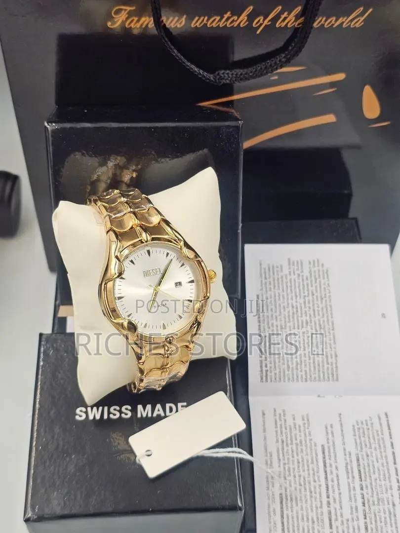 Diesel Vert Silver-Tone Analog Chain Watch for Men