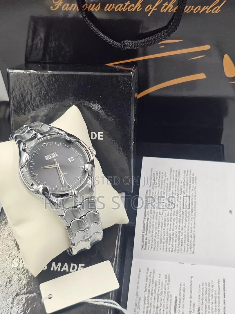 Diesel Vert Silver-Tone Analog Chain Watch for Men