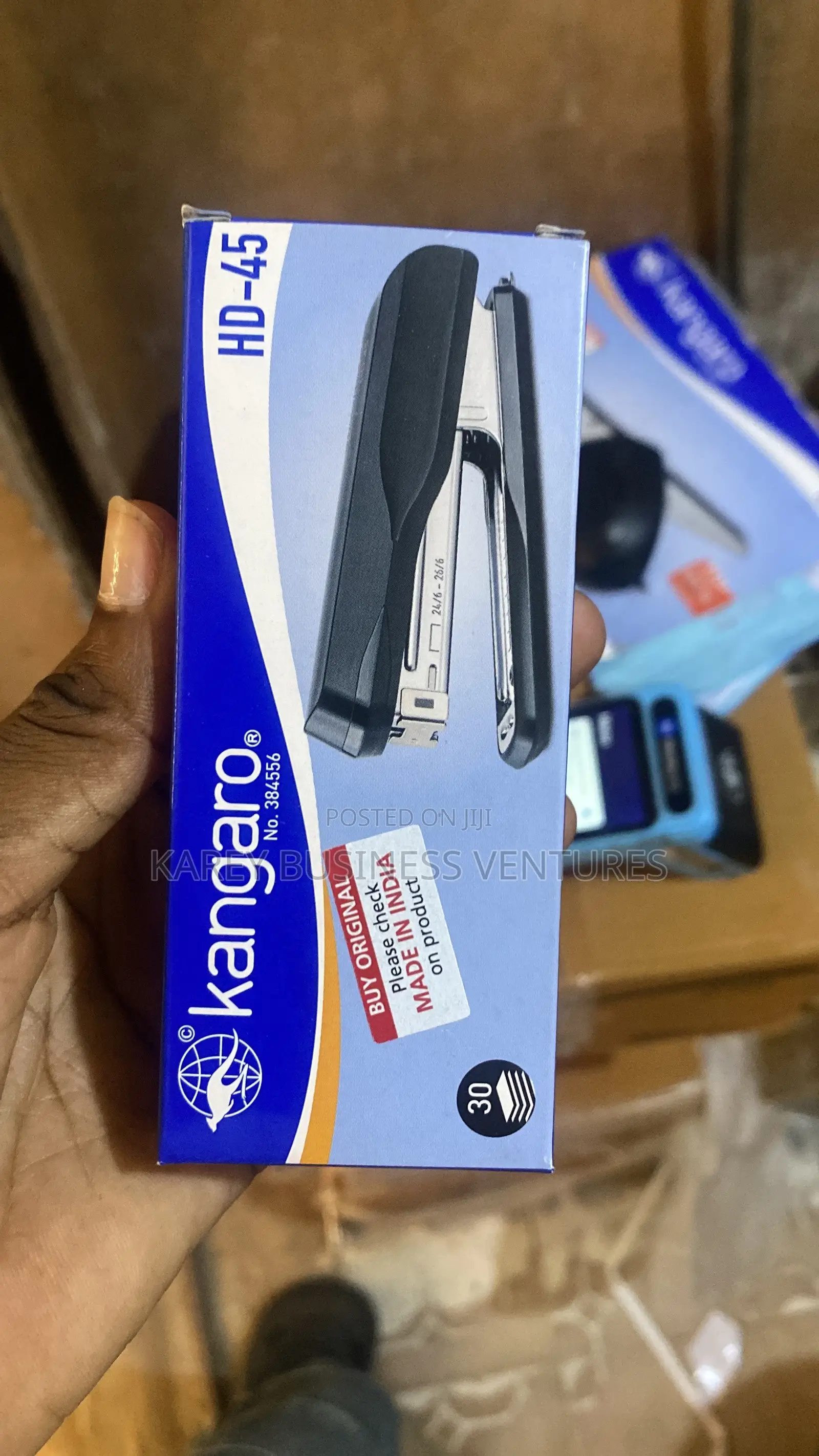 Kangaroo and Other Brands Stapler and Pins of Different Sizes