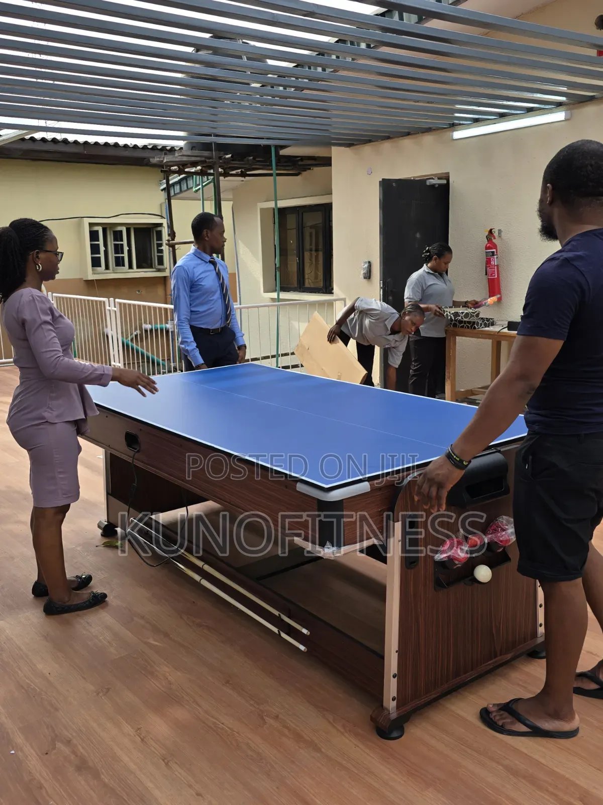 4-in-1 Rotating Game Table | Pool + Air Hockey + Table Tennis + Dining