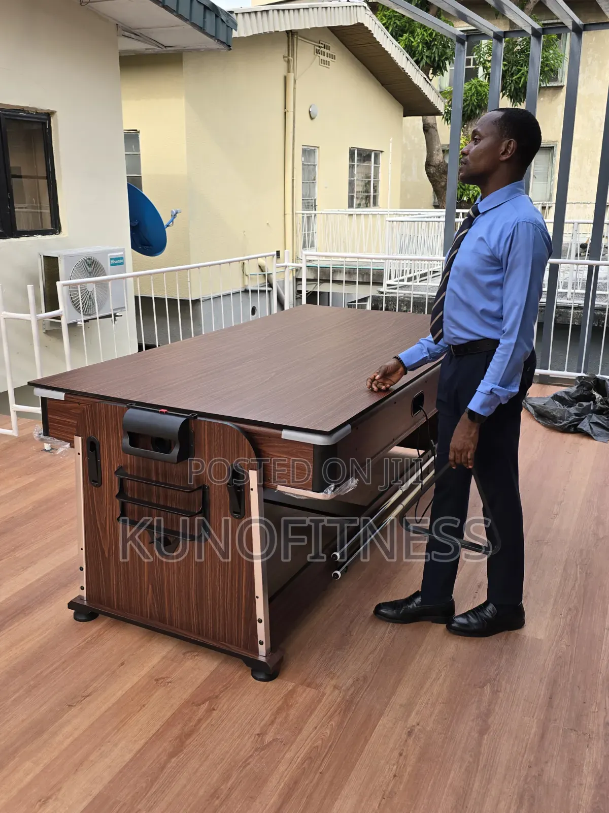 4-in-1 Rotating Game Table | Pool + Air Hockey + Table Tennis + Dining