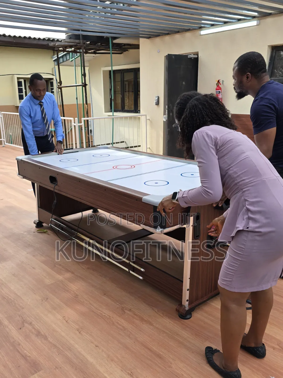 Premium 7ft 4-in-1 Game Table | Pool Billiards Air Hockey Tennis Dinin
