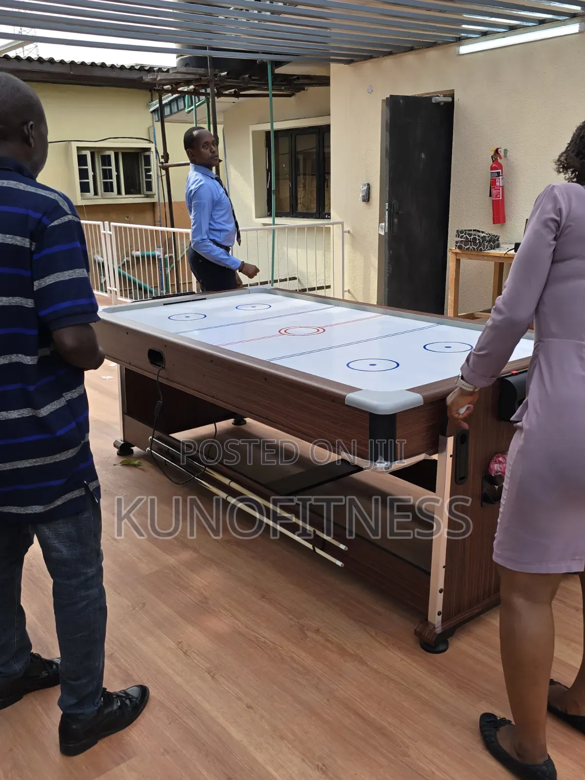 7-Foot 4-in-1 Rotating Multi-Game Table | Billiards Air Hockey Tennis