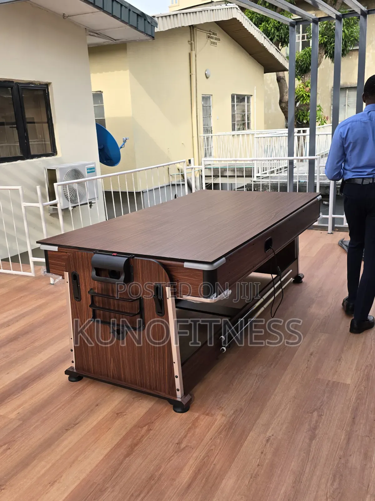7-Foot 4-in-1 Rotating Multi-Game Table | Billiards Air Hockey Tennis