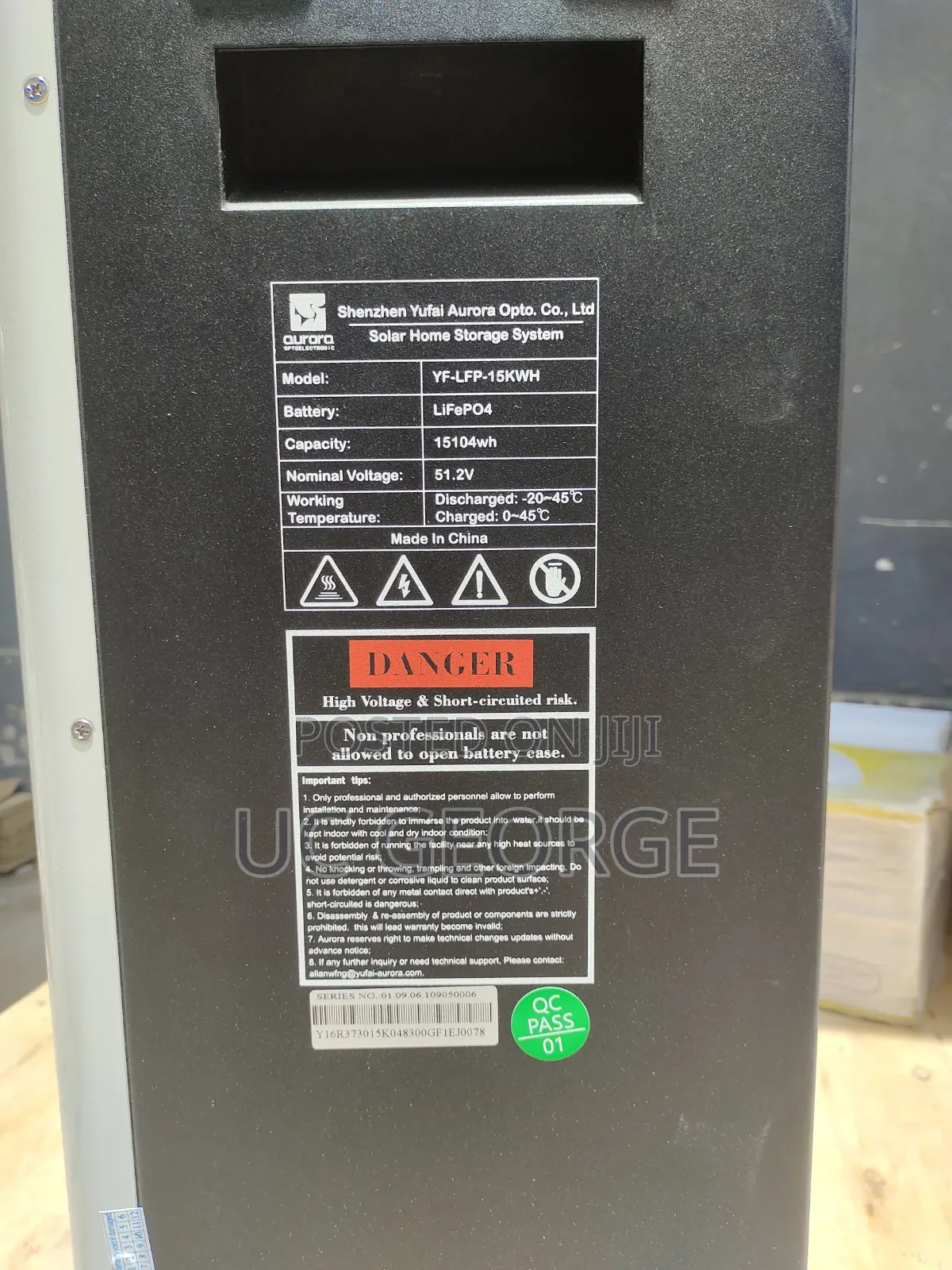 The Aurora 15kwh (Yf-LFP-15kwh)